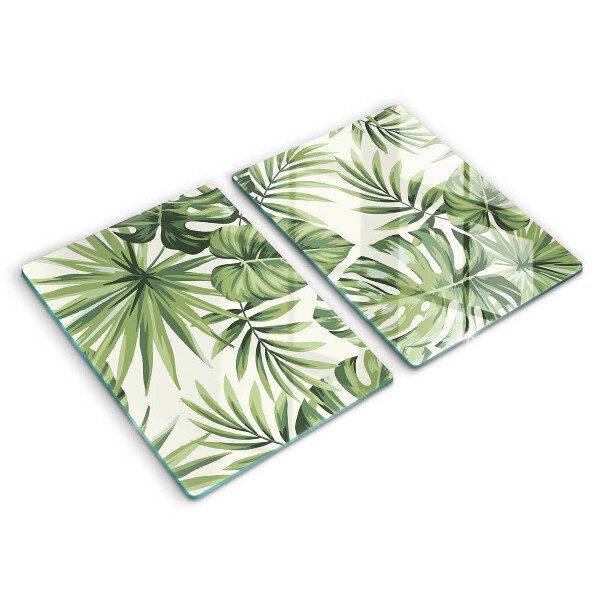 Protection plaque induction Illustration de feuilles de Monstera