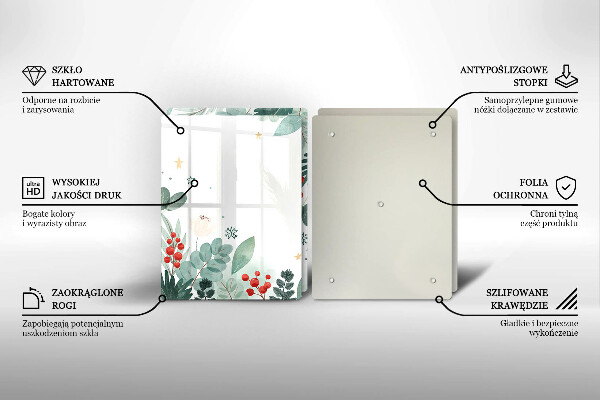 Cache plaque de cuisson Feuilles d'aquarelle