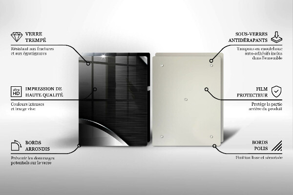Cache plaque de cuisson Abstraction du métal