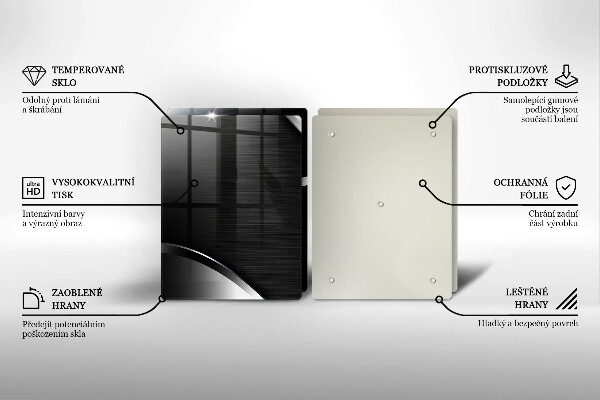 Cache plaque de cuisson Abstraction du métal