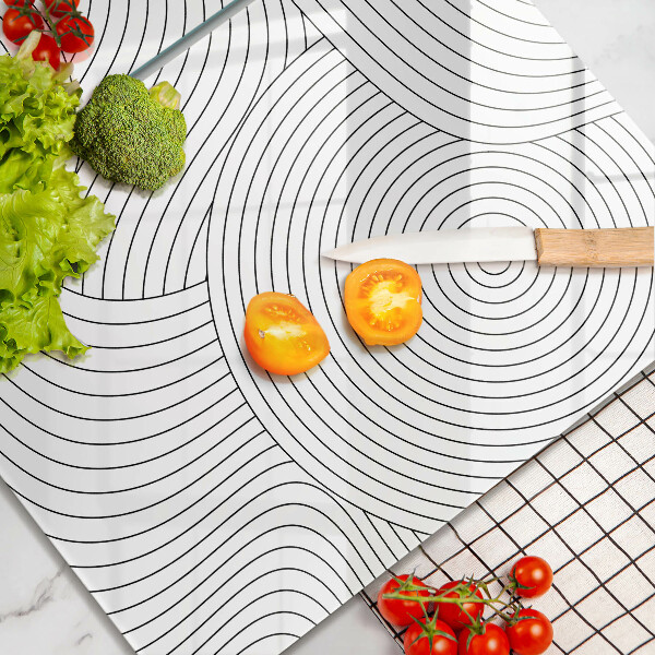 Cache plaque de cuisson Abstraction des lignes noires