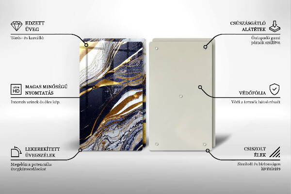 Protection plaque induction Abstraction colorée