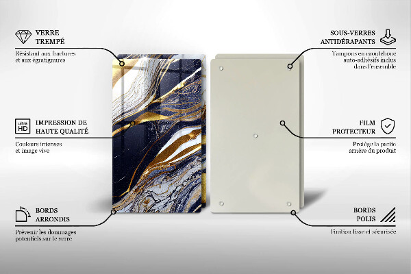 Protection plaque induction Abstraction colorée