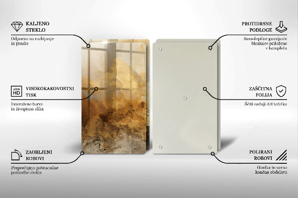 Protection plaque induction Texture riche