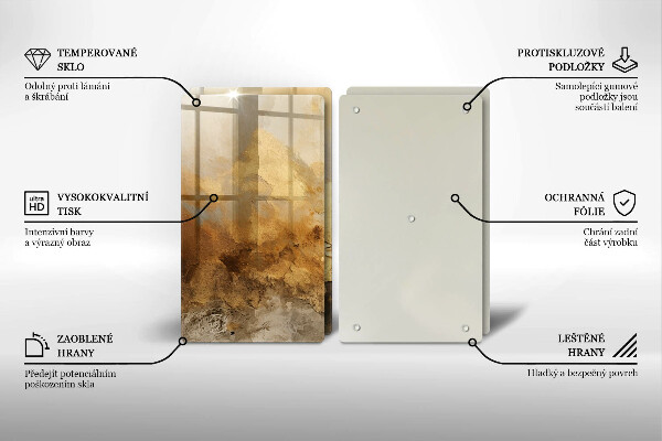 Protection plaque induction Texture riche