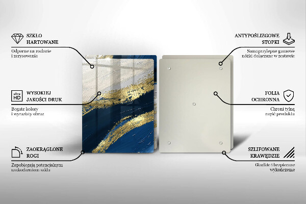 Protection plaque induction Texture avec de l'or