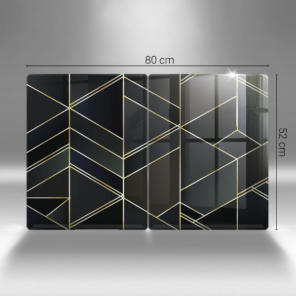 Protection plaque induction Triangles abstraits