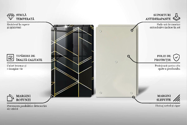 Protection plaque induction Triangles abstraits