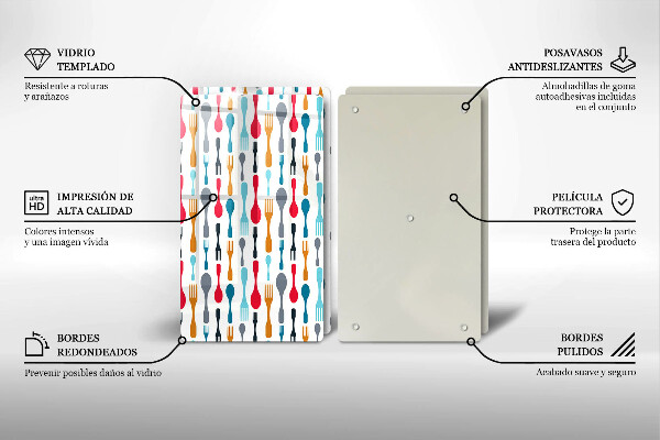 Protection plaque induction Illustration de cuillère