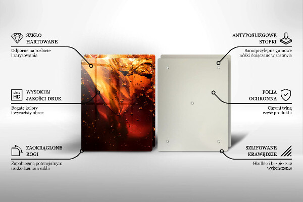 Protection plaque induction Boisson au cola avec de la glace