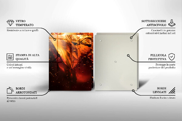 Protection plaque induction Boisson au cola avec de la glace