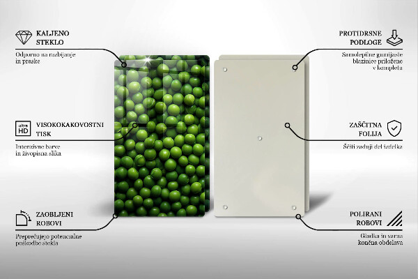 Protection plaque induction haricot vert