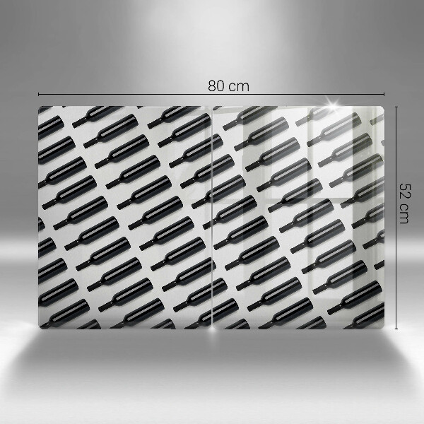 Protection plaque induction Bouteilles de vin noir