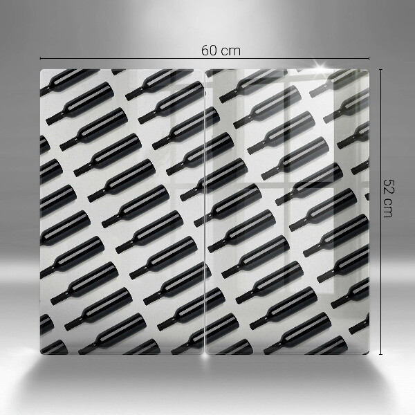 Protection plaque induction Bouteilles de vin noir