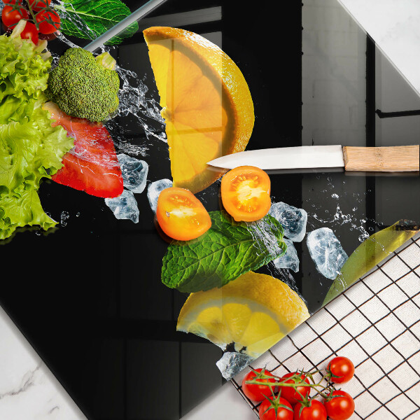 Protection plaque induction Fruits dans l'eau