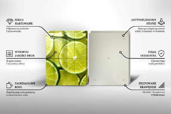 Protection plaque induction Tranches de citron vert