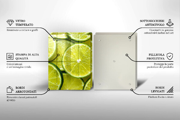 Protection plaque induction Tranches de citron vert