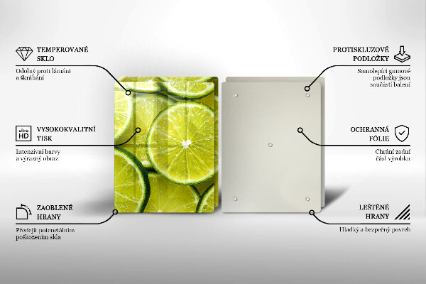 Protection plaque induction Tranches de citron vert