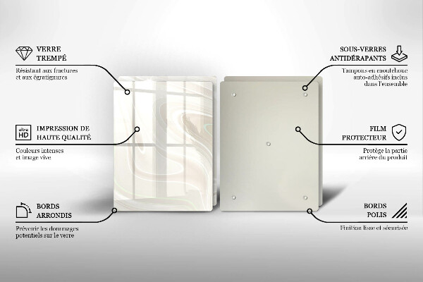 Protection plaque induction Texture crémeuse