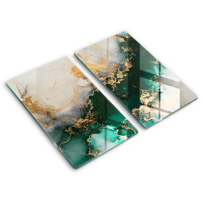 Protection plaque induction Marbre multicolore