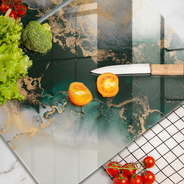 Protection plaque induction Marbre multicolore