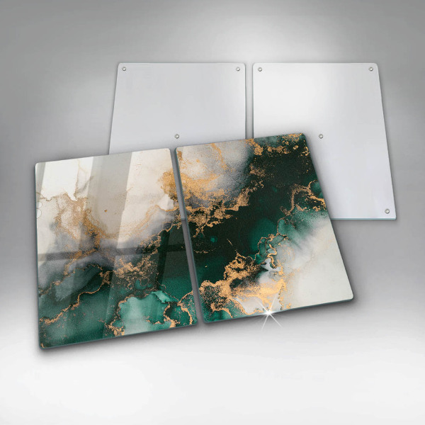 Protection plaque induction Marbre multicolore