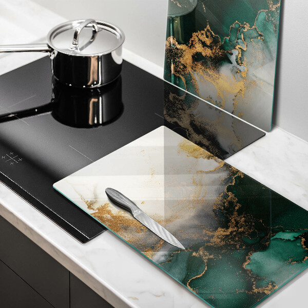 Protection plaque induction Marbre multicolore