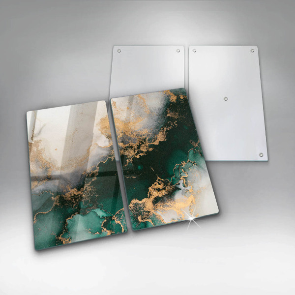 Protection plaque induction Marbre multicolore