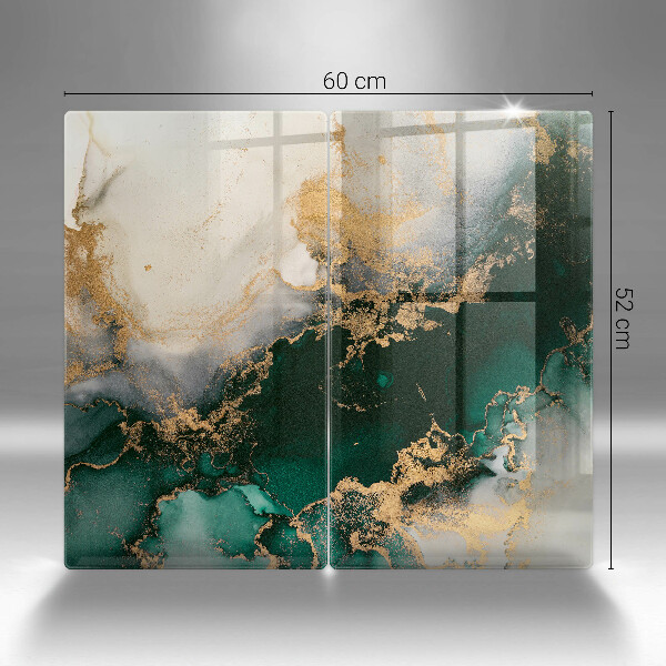 Protection plaque induction Marbre multicolore