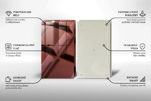 Protection plaque induction Cubes de chocolat