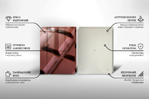 Protection plaque induction Cubes de chocolat