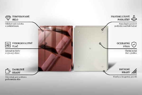 Protection plaque induction Cubes de chocolat