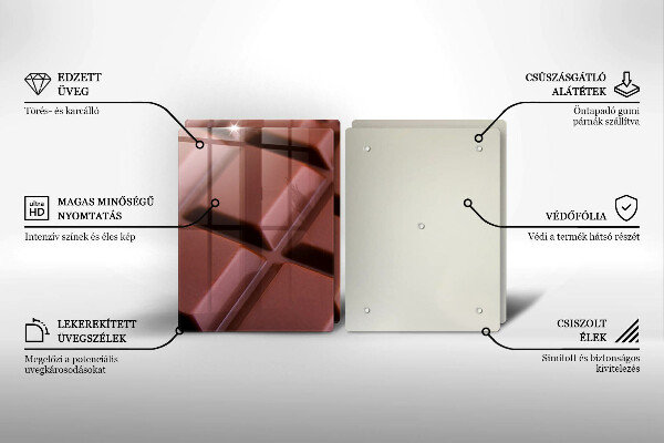 Protection plaque induction Cubes de chocolat