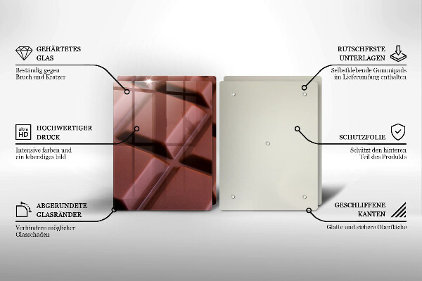 Protection plaque induction Cubes de chocolat