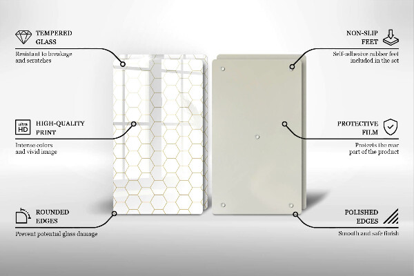 Protection plaque induction Motifs abstraits