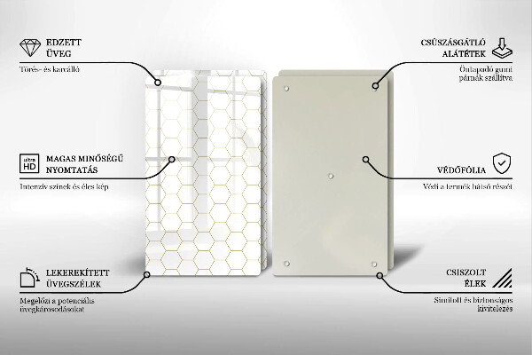 Protection plaque induction Motifs abstraits