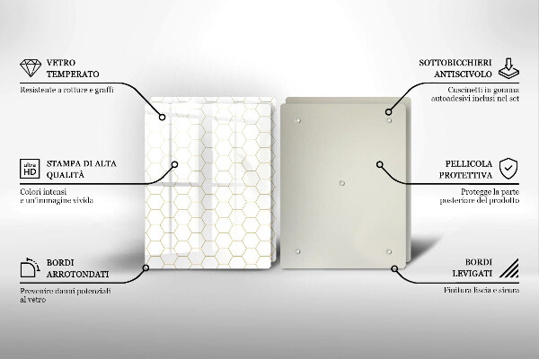 Protection plaque induction Motifs abstraits
