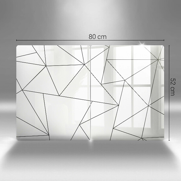 Protection plaque induction Triangles blancs