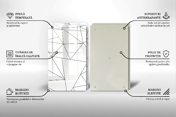 Protection plaque induction Triangles blancs
