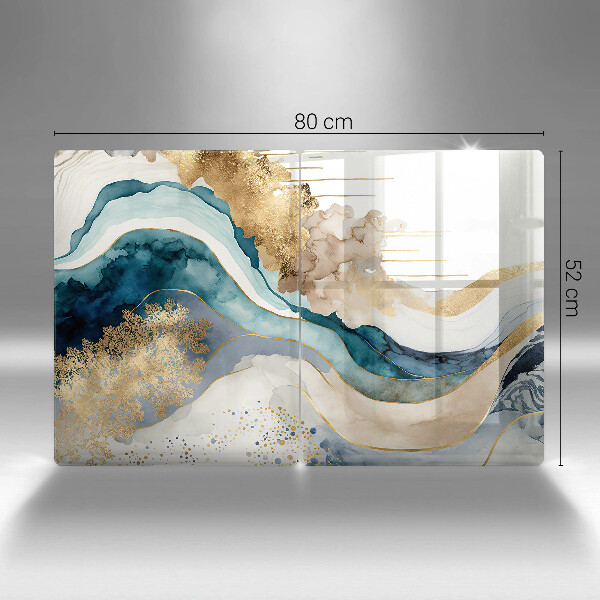 Protection plaque induction Marbre coloré