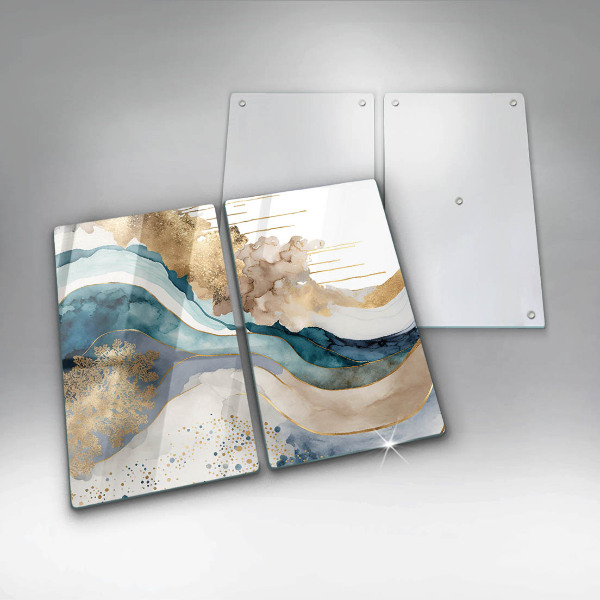 Protection plaque induction Marbre coloré