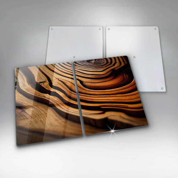 Protection plaque induction Souche de bois