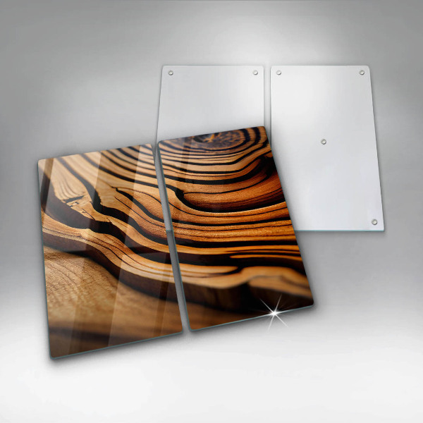 Protection plaque induction Souche de bois