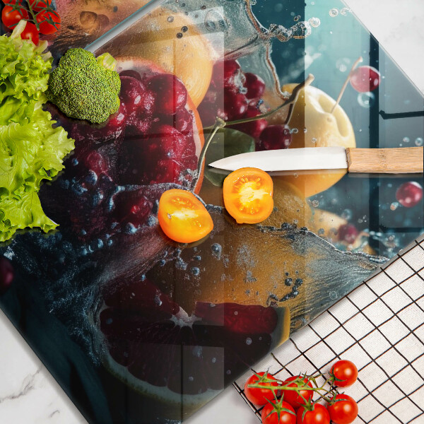 Protection plaque induction Fruits dans l'eau