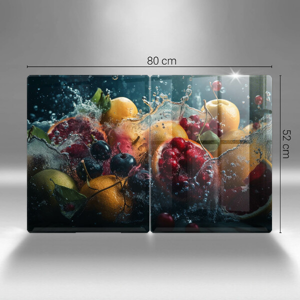 Protection plaque induction Fruits dans l'eau