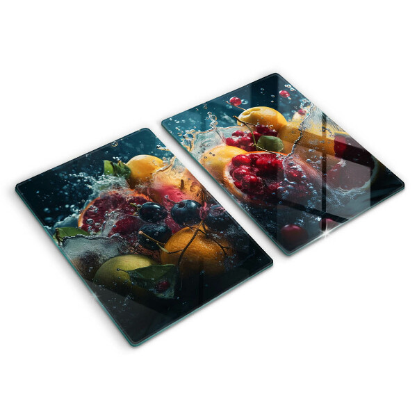 Protection plaque induction Fruits dans l'eau