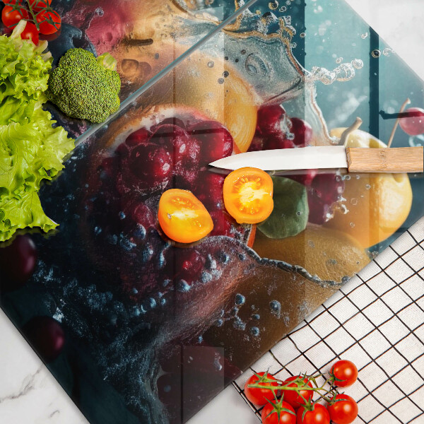 Protection plaque induction Fruits dans l'eau