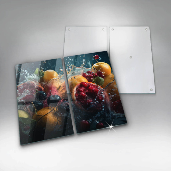 Protection plaque induction Fruits dans l'eau