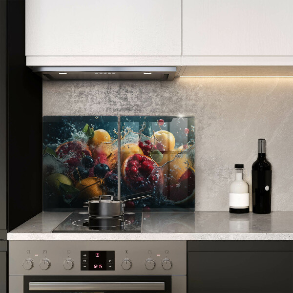 Protection plaque induction Fruits dans l'eau