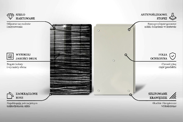 Protection plaque induction Abstraction noire